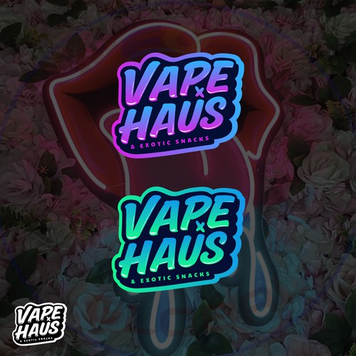 Exotic logo with the title 'VAPE HAUS'