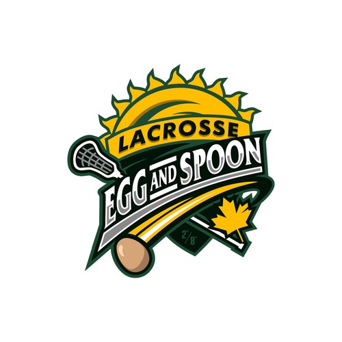 Lacrosse logo with the title 'Egg and Spoon Lacrosse'