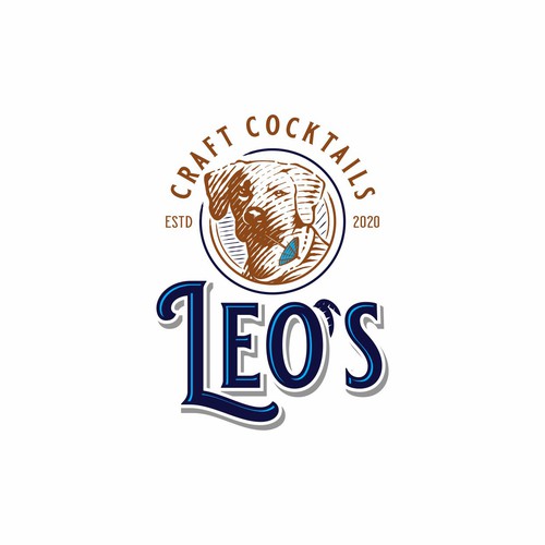 Pencil logo with the title 'Leo`s logo design'