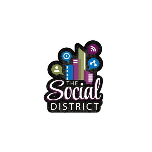 Link logo with the title 'The Social District'