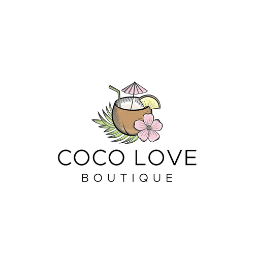 Coco logo with the title 'Logo for fashion boutique. '