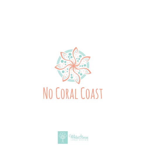 Coral design with the title 'Beautiful organic logo'