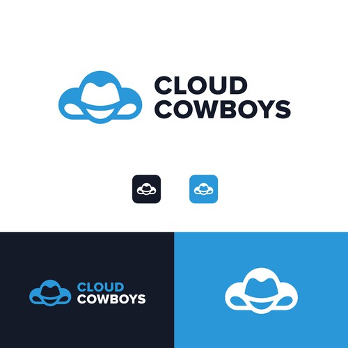 Desert logo with the title 'Cloud Cowboys Logo'