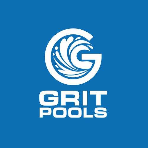 Cleaner logo with the title 'grit pools'