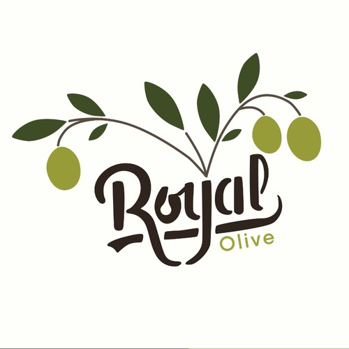 Olive tree logo with the title 'Royal olive'