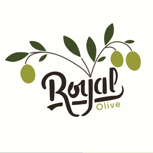 Olive tree design with the title 'Royal olive'