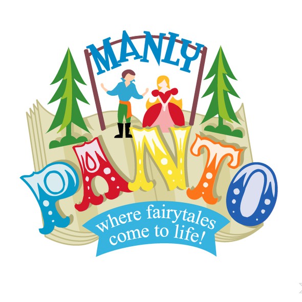 Princess logo with the title '"POP UP" Book Logo'