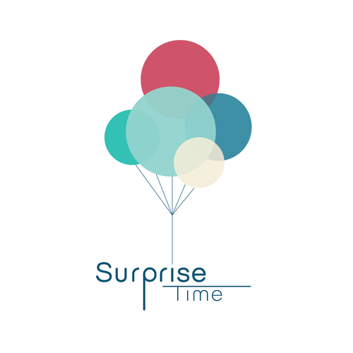 Surprise design with the title 'Fun logo for kids’ surprise box'