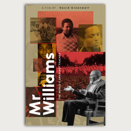 Collage design with the title 'Mr. Williams'