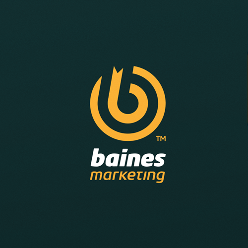 Target design with the title 'Baines Marketing'