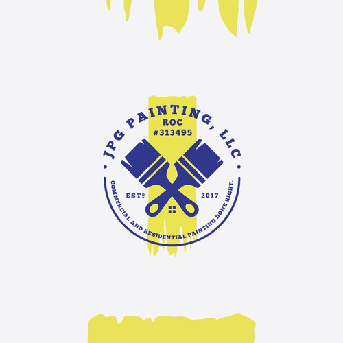 Painter logo with the title 'JPG PAINTING, LLC ROC #313495'