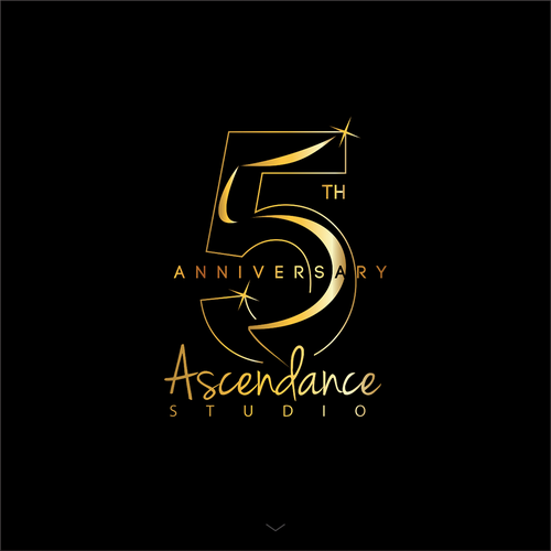 Gold t-shirt with the title '5th Anniversary Ascendance Studio'