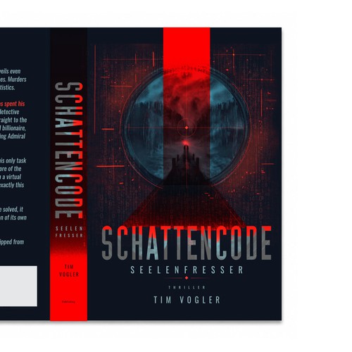 Science-fiction book cover with the title 'Illustration and Book Cover Design'