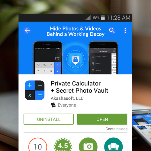 Header design with the title 'Header image for Google Play store'