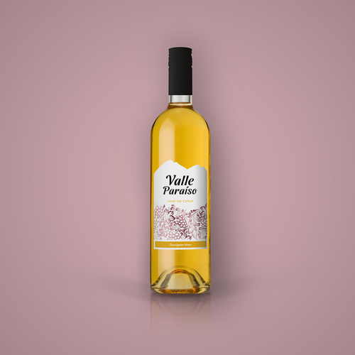 Pattern label with the title 'Packaging for Wine'