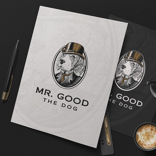 Gentleman logo with the title 'Mr. Good the Dog'