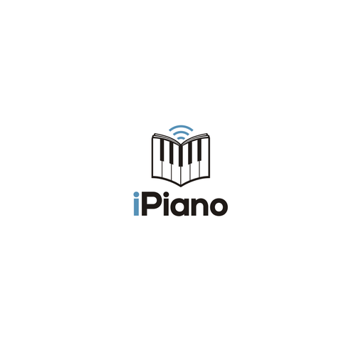 Learning center logo with the title 'Logo for online piano school'