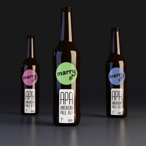 Pictogram design with the title 'Label for American Pale Ale'