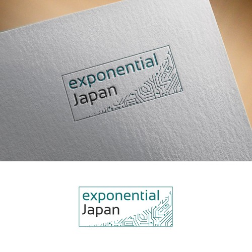 Electronics logo with the title 'Logo for exponential Japan'