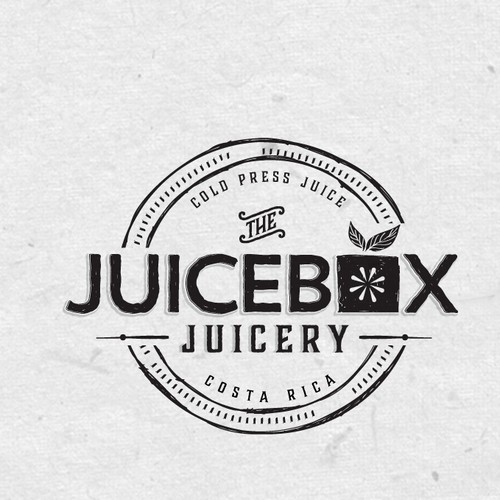 A juice logo with a shape made from a combination of juice cups