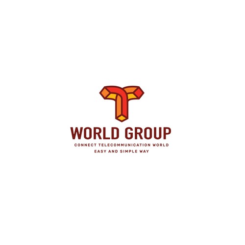 Thick line logo with the title 'T'