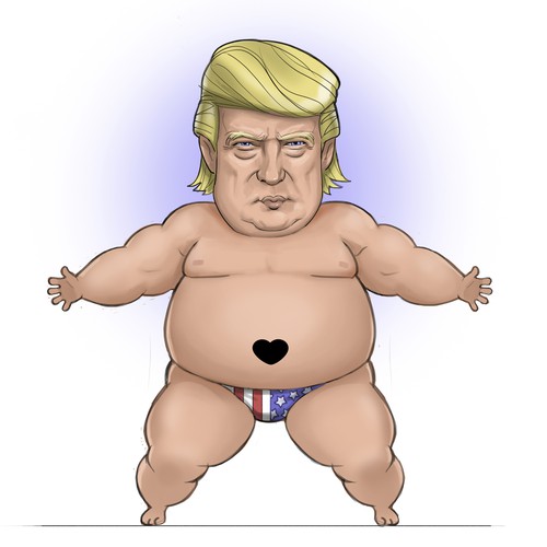 Doll design with the title 'Trump doo doo doll contest entry'