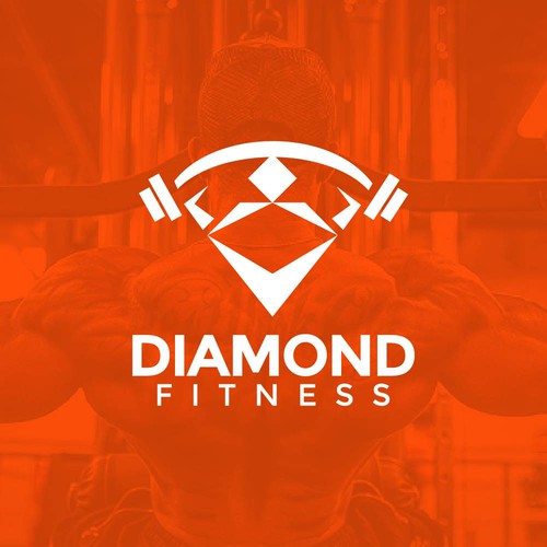 Fitness brand with the title 'Diamond Fitness Logo'