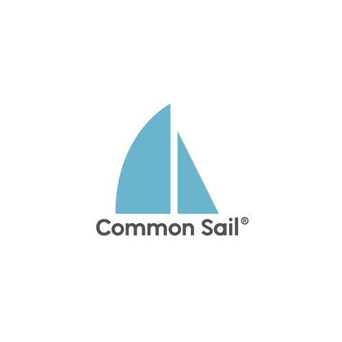 Sail logo with the title 'Common Sail Logo Design'