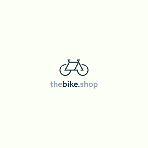 Pictorial logo with the title 'Logo concept for a bike shop'