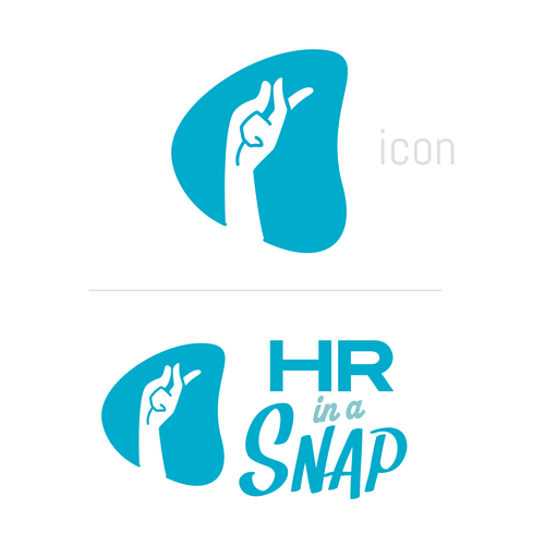 Finger design with the title 'Snapping Finger Logo'