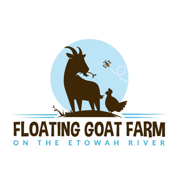 Goat farm logo with the title 'Goat farm logo'