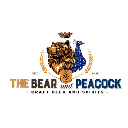 Spirit logo with the title 'The Bear and Peacock'