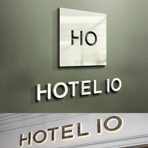 Hotel design with the title 'Hotel 10 Logo'