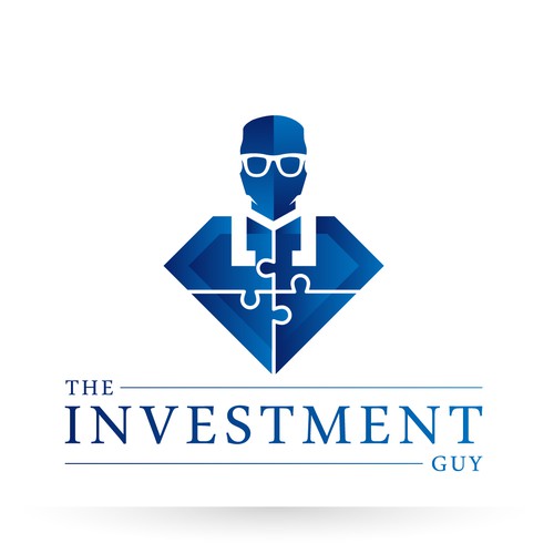 Jigsaw logo with the title 'Logo Concept for Financial Advisor'