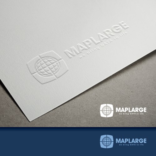 Globe brand with the title 'Maplarge logo'