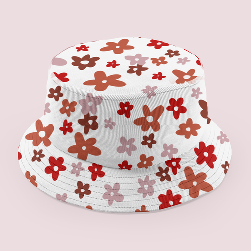 Neutral design with the title 'Cute Retro Floral'