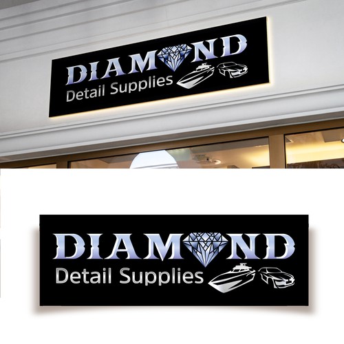 Car painting logo with the title 'Luxury logo for  a professional detail shop offering detailing, training'