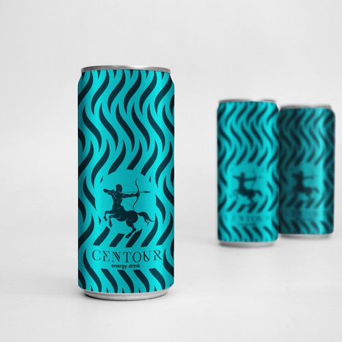 Energy drink label with the title 'packaging design for energy drink'