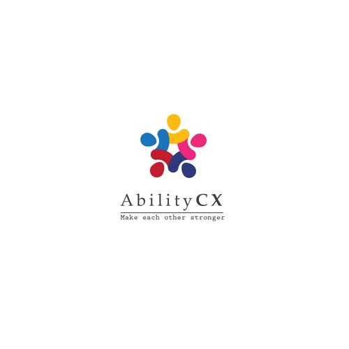 Community brand with the title 'Logo design'