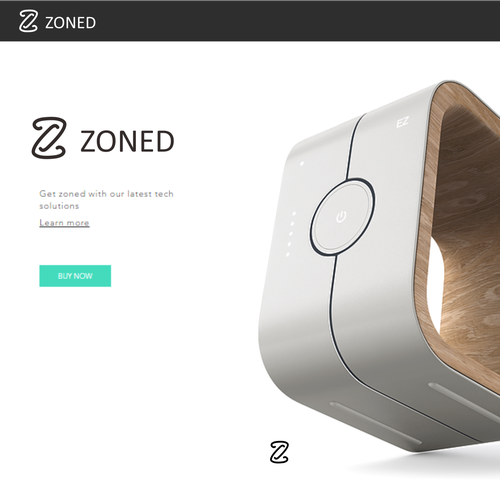 Z logo with the title 'zoned'