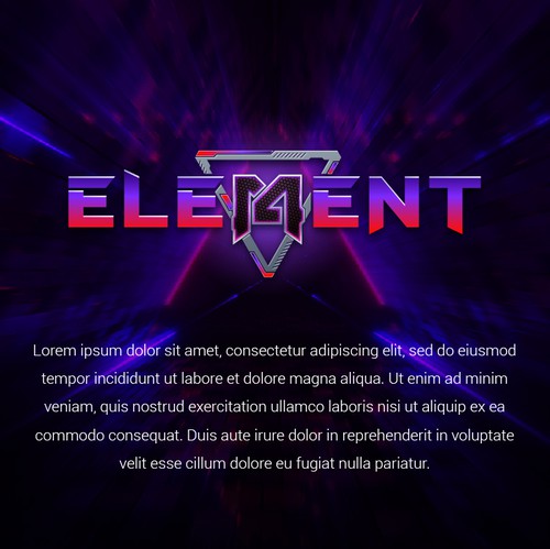 Number design with the title 'Futuristic Style Logo for Gaming Company'