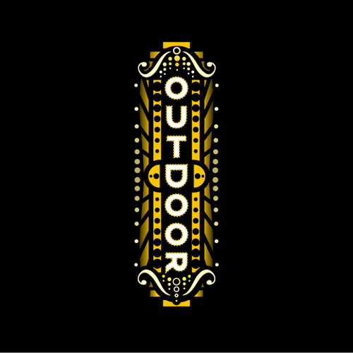 CorelDRAW illustration with the title 'OutDoor'