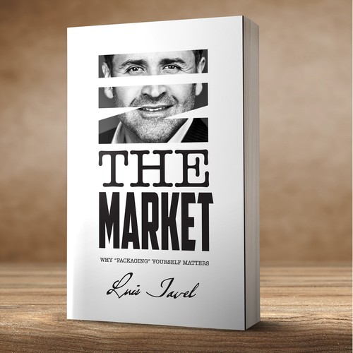 Attractive book cover with the title 'In the market - Book Cover'
