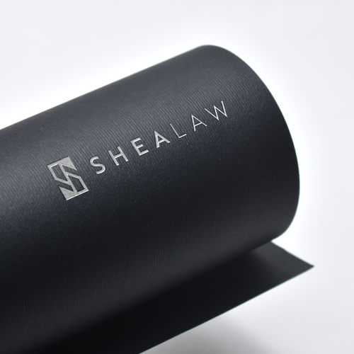 Lawyer logo with the title 'aggressive initials S + L'