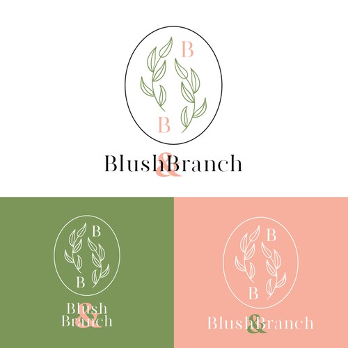 Branch logo with the title 'Blush&Branch'