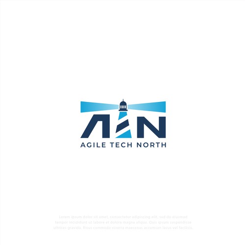 North brand with the title 'Agile Tech North Logo'