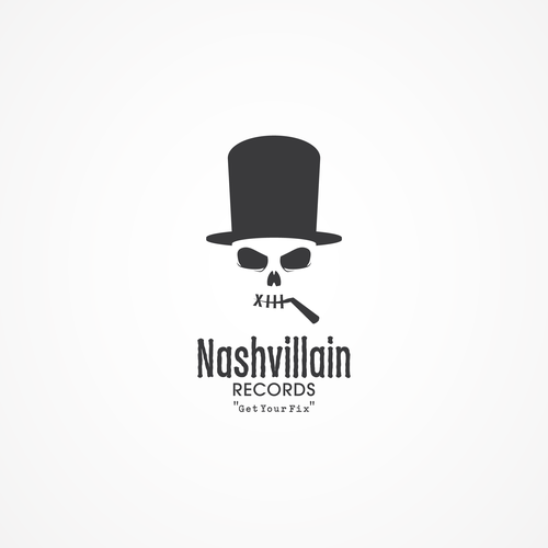 Charcoal logo with the title 'Nashvillain Records'