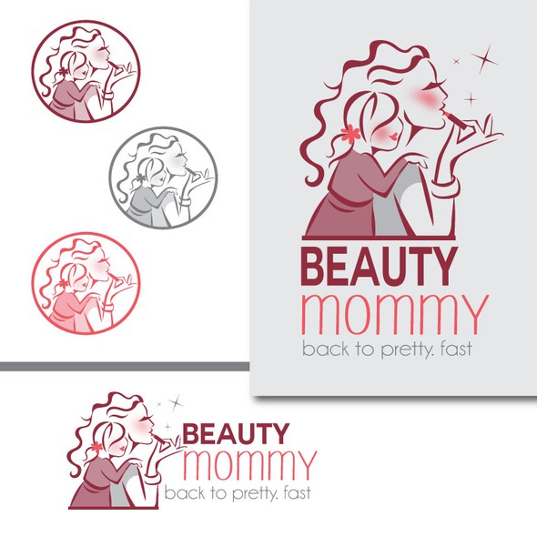 Daughter design with the title 'Create an iconic logo for BeautyMommy.com'