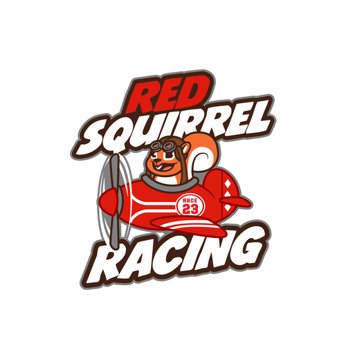 Squirrel logo with the title 'Logo for Airplane'