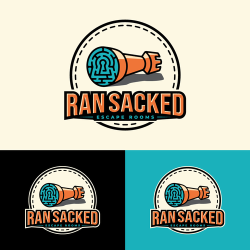 Board game design with the title 'Logo for RanSacked'